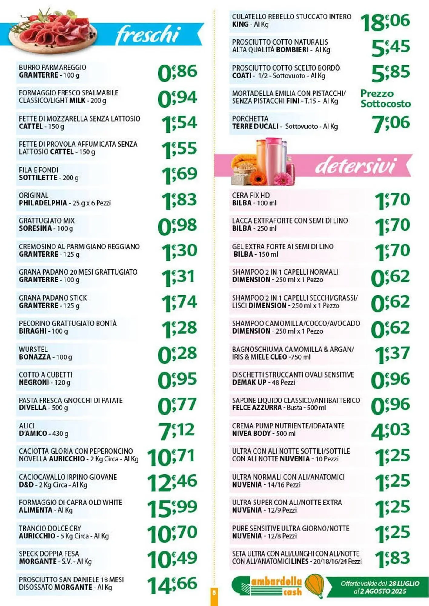 Volantino Gambardella Cash da 28 luglio a 2 agosto di 2025 - Pagina del volantino 5