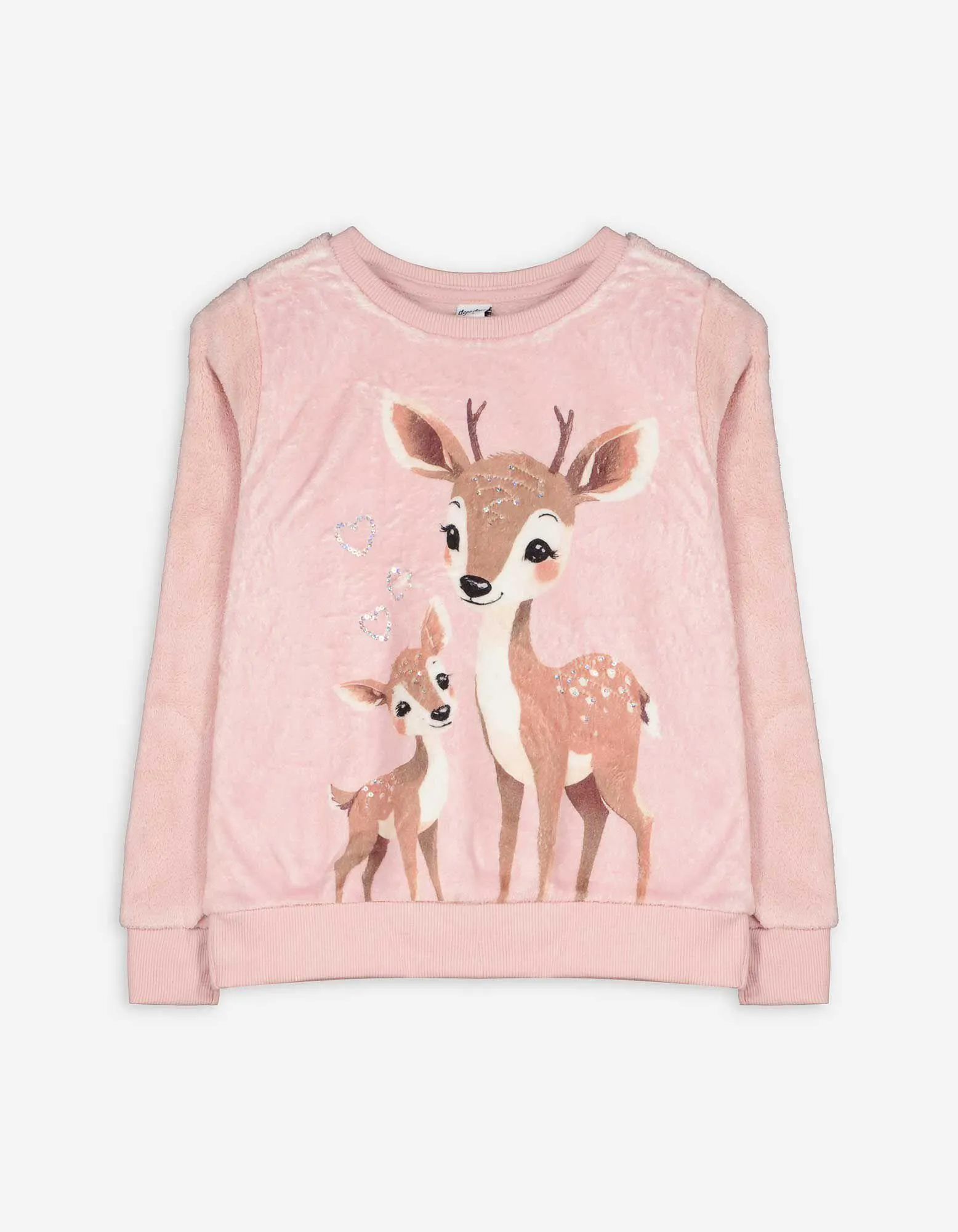 Pullover - Peluche - rosa