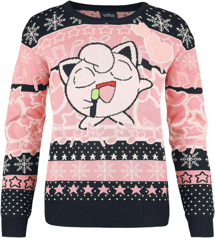 Jigglypuff | Christmas jumper | rosa/nero | Pokémon