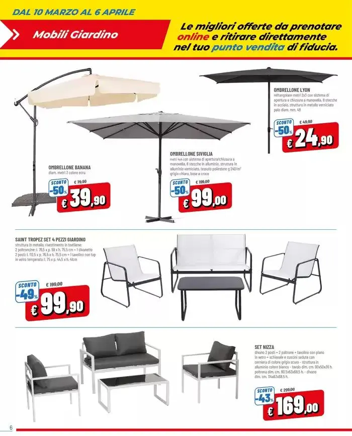 PRENOTA&RISPARMIA SOLO ONLINE da 10 marzo a 6 aprile di 2025 - Pagina del volantino 6