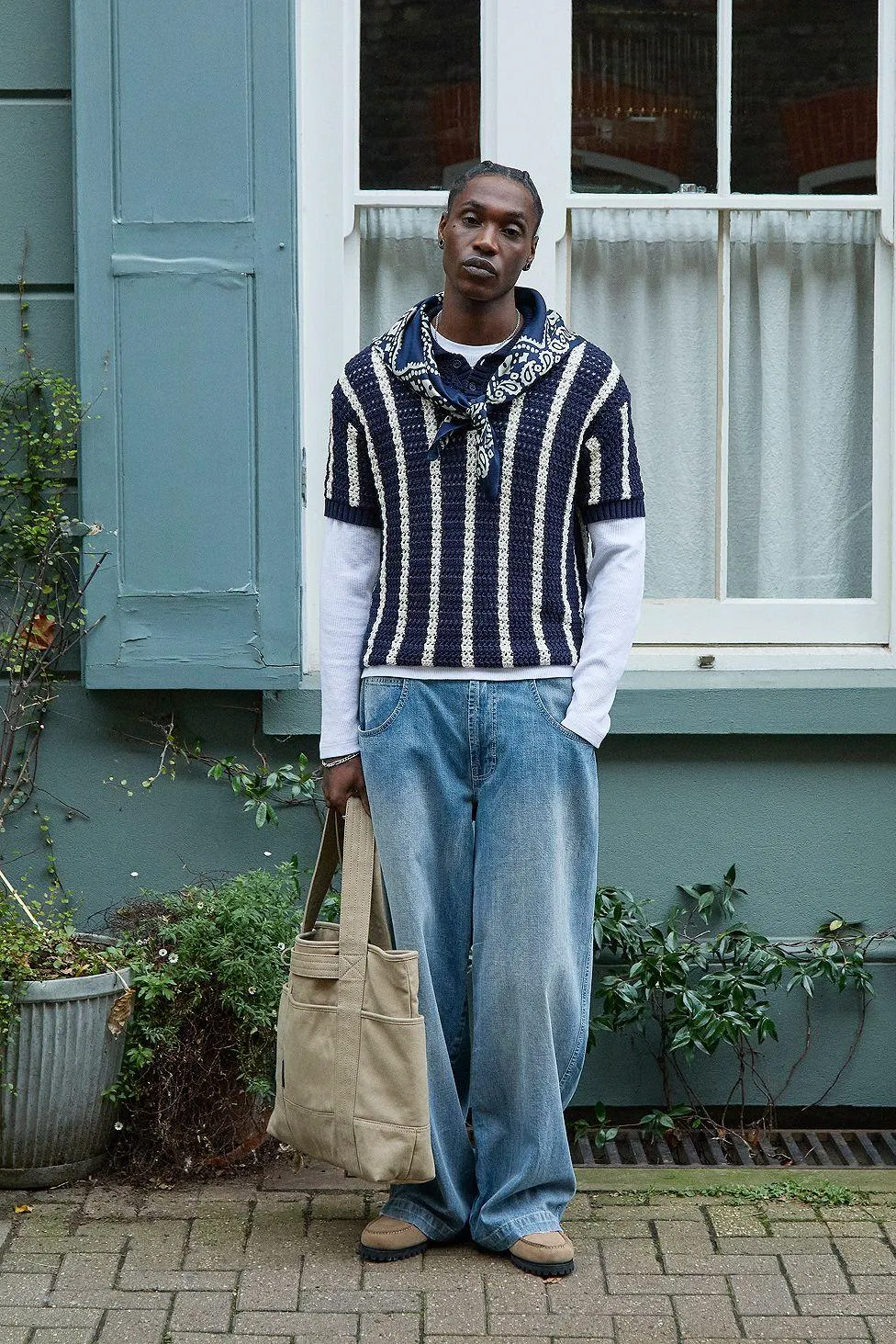 Loom Navy Stripe Polo Shirt