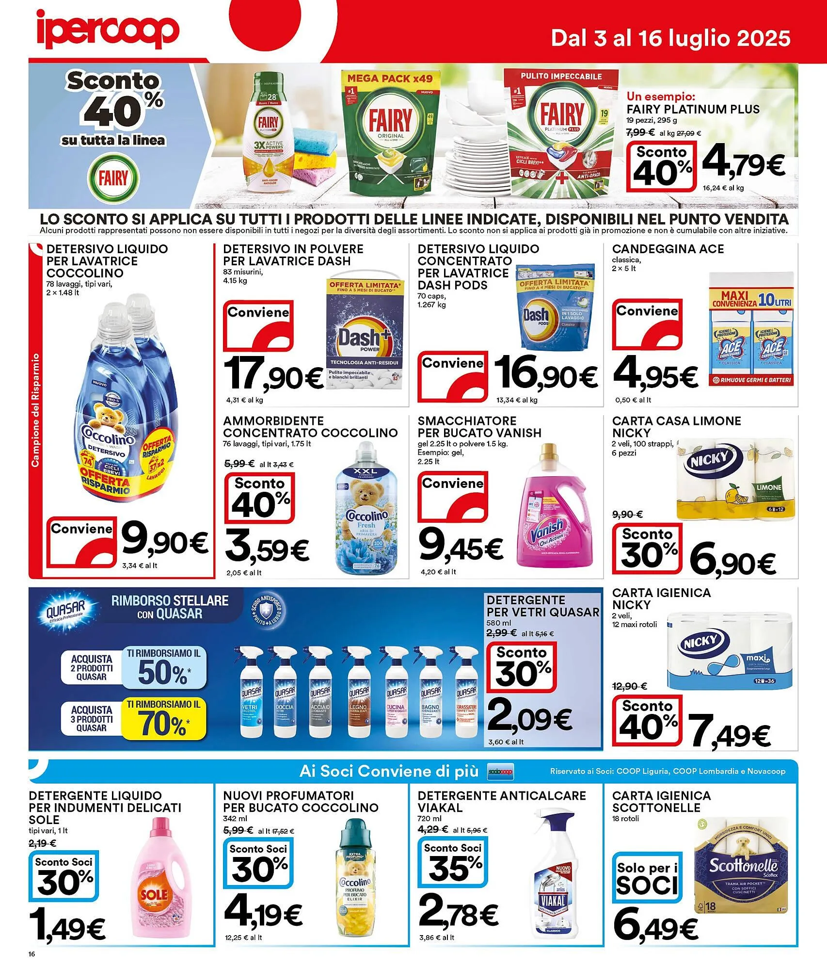 Volantino Ipercoop da 3 luglio a 16 luglio di 2025 - Pagina del volantino 16