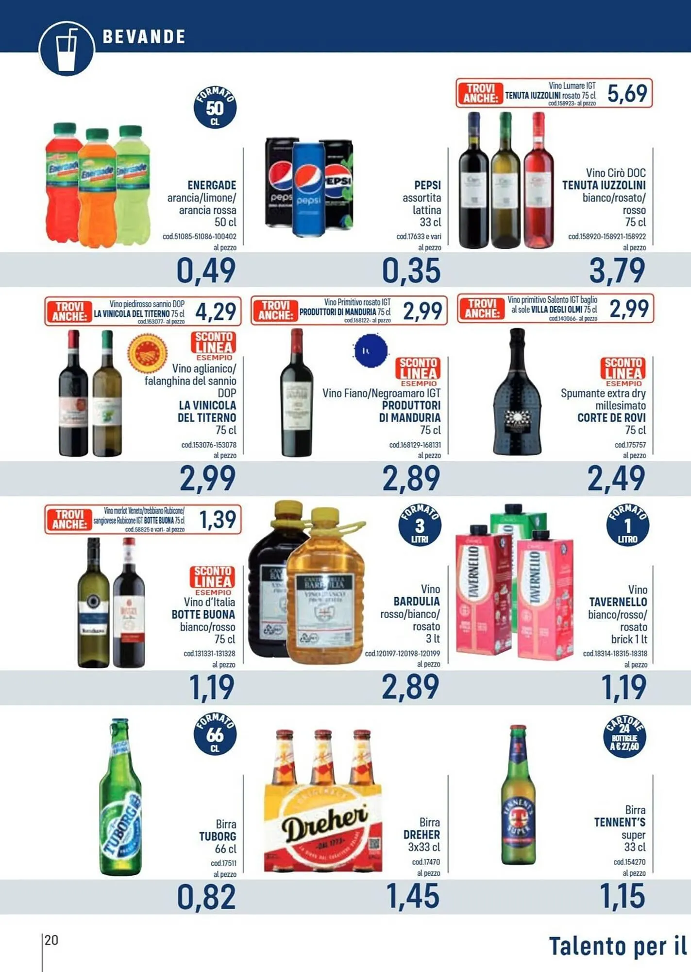 Volantino Talento Professional Store da 30 giugno a 13 luglio di 2025 - Pagina del volantino 20