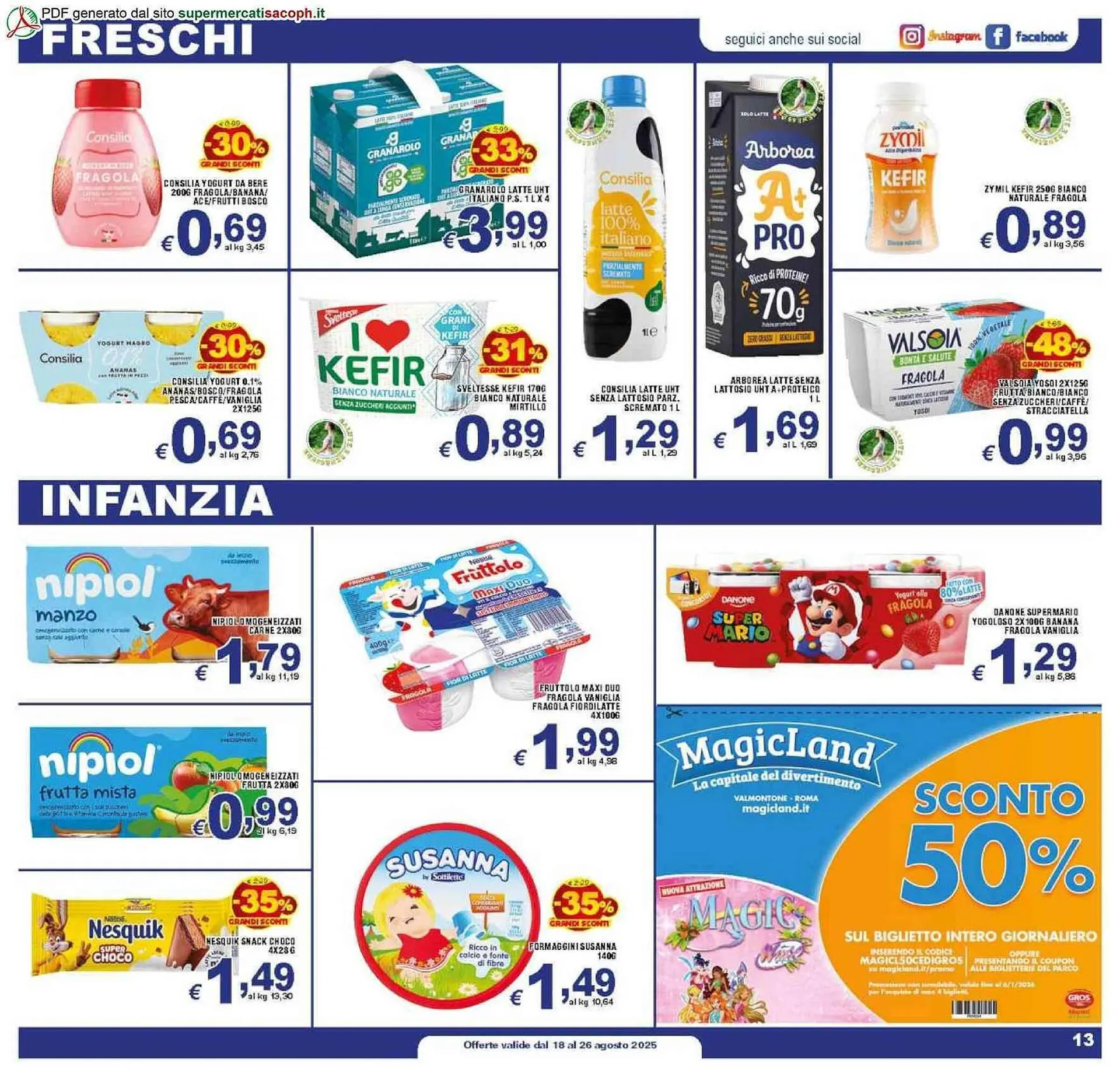 Volantino Sacoph da 18 agosto a 26 agosto di 2025 - Pagina del volantino 13