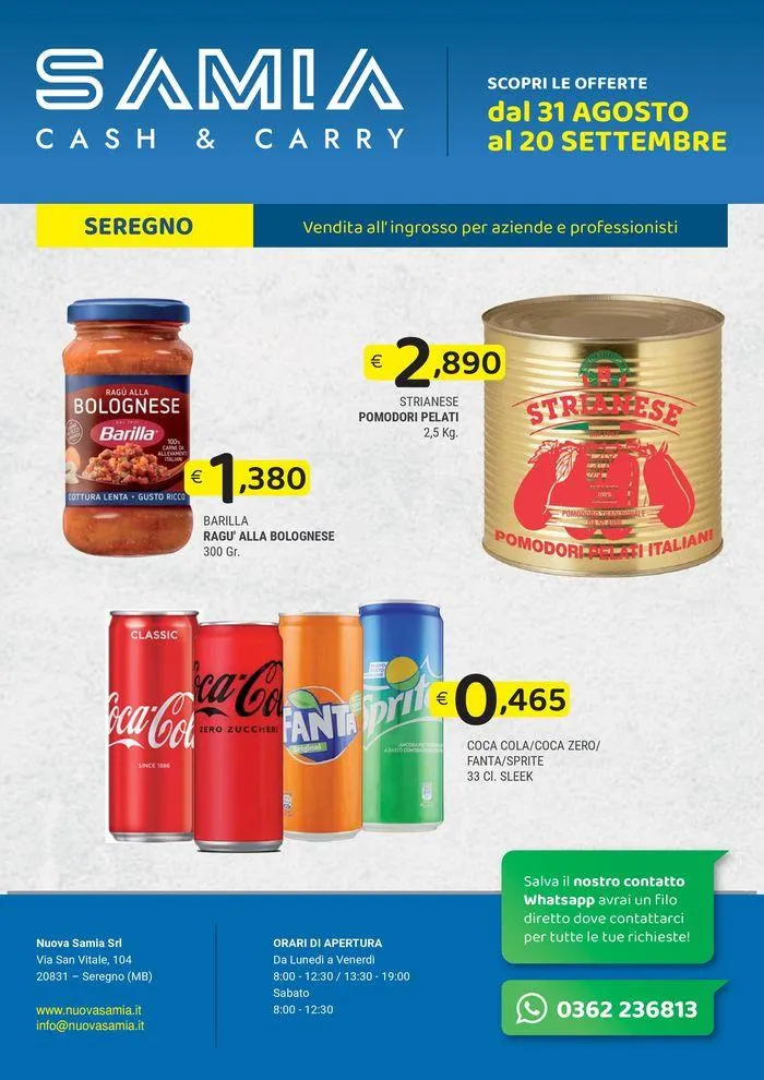 Dal 31 agosto al 20 settembre - 1