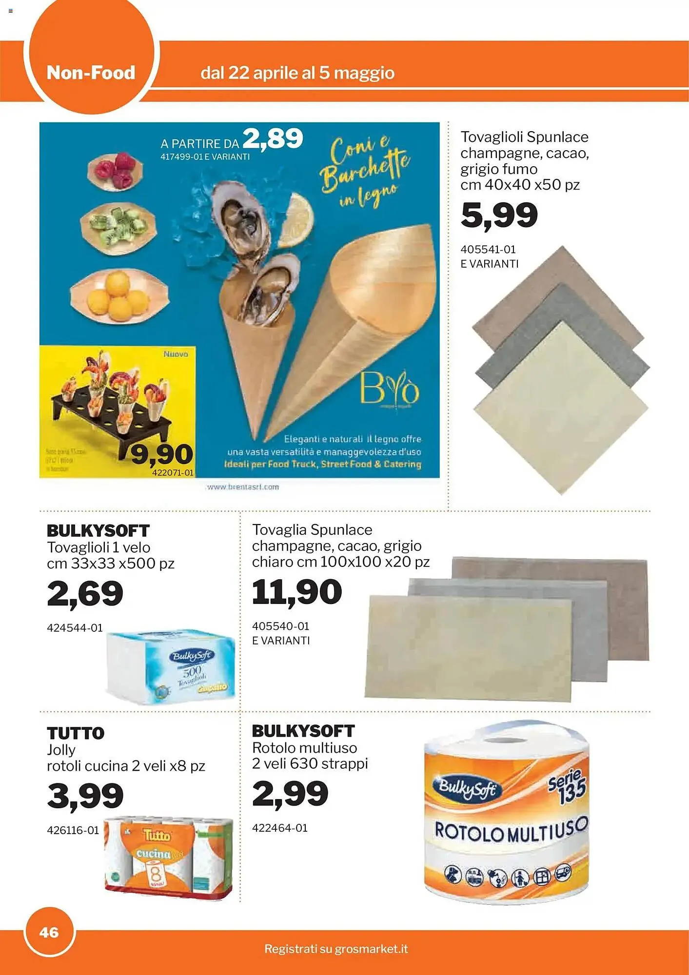 Volantino GrosMarket da 22 aprile a 5 maggio di 2026 - Pagina del volantino 46
