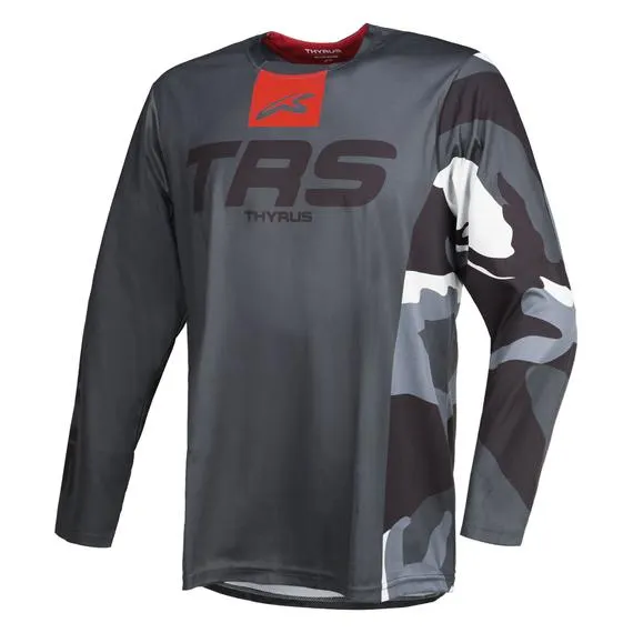 Maglia da cross Blunt Tactic Antracite/Camo/Rosso