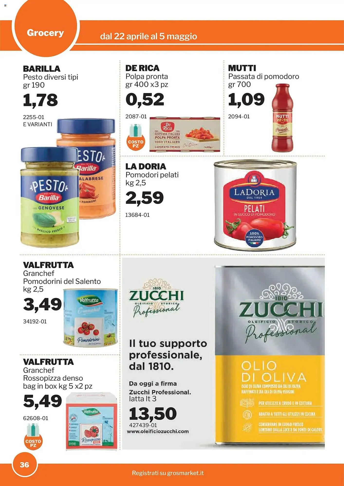 Volantino GrosMarket da 22 aprile a 5 maggio di 2026 - Pagina del volantino 36