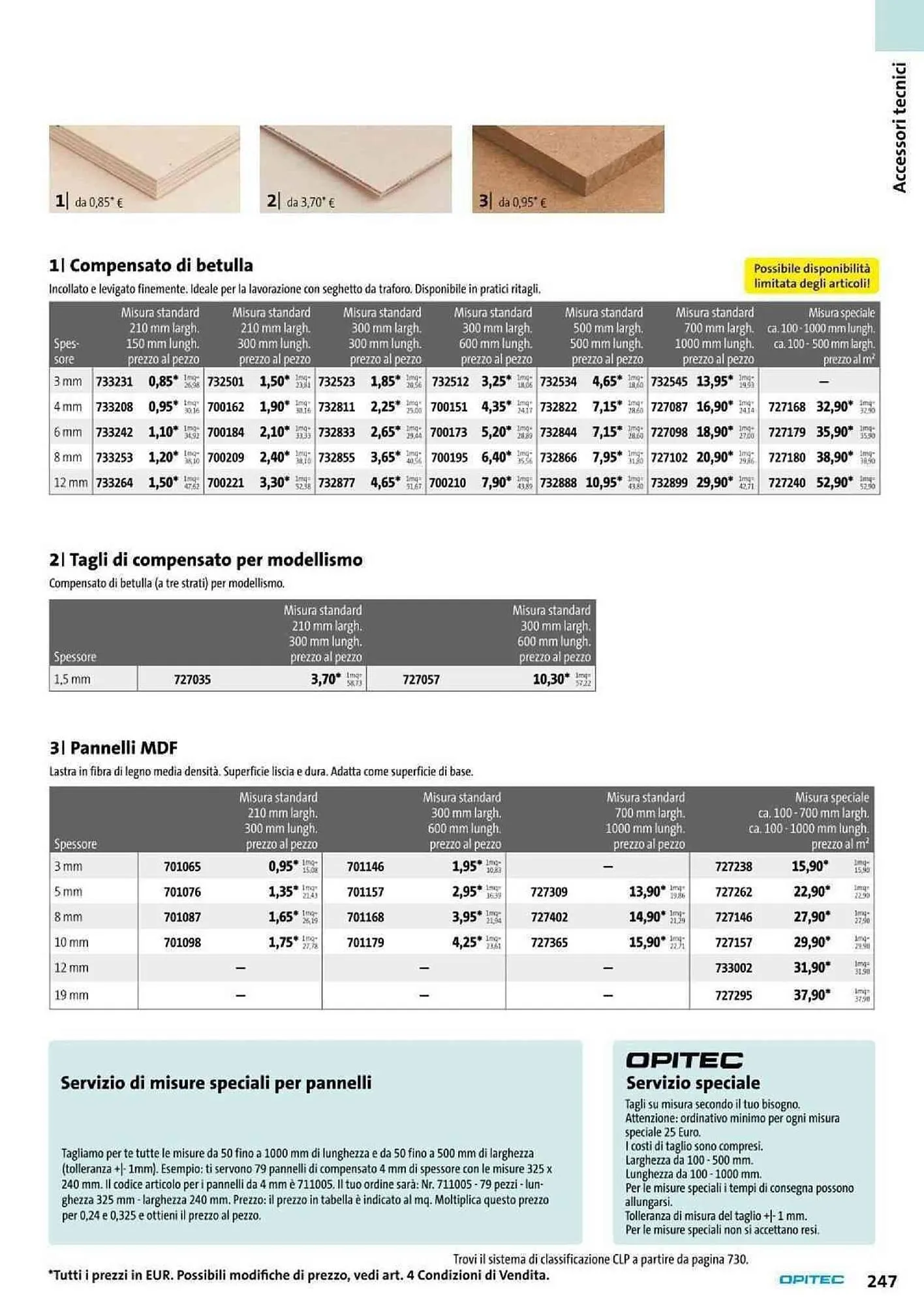 Volantino Opitec da 6 gennaio a 31 agosto di 2024 - Pagina del volantino 247