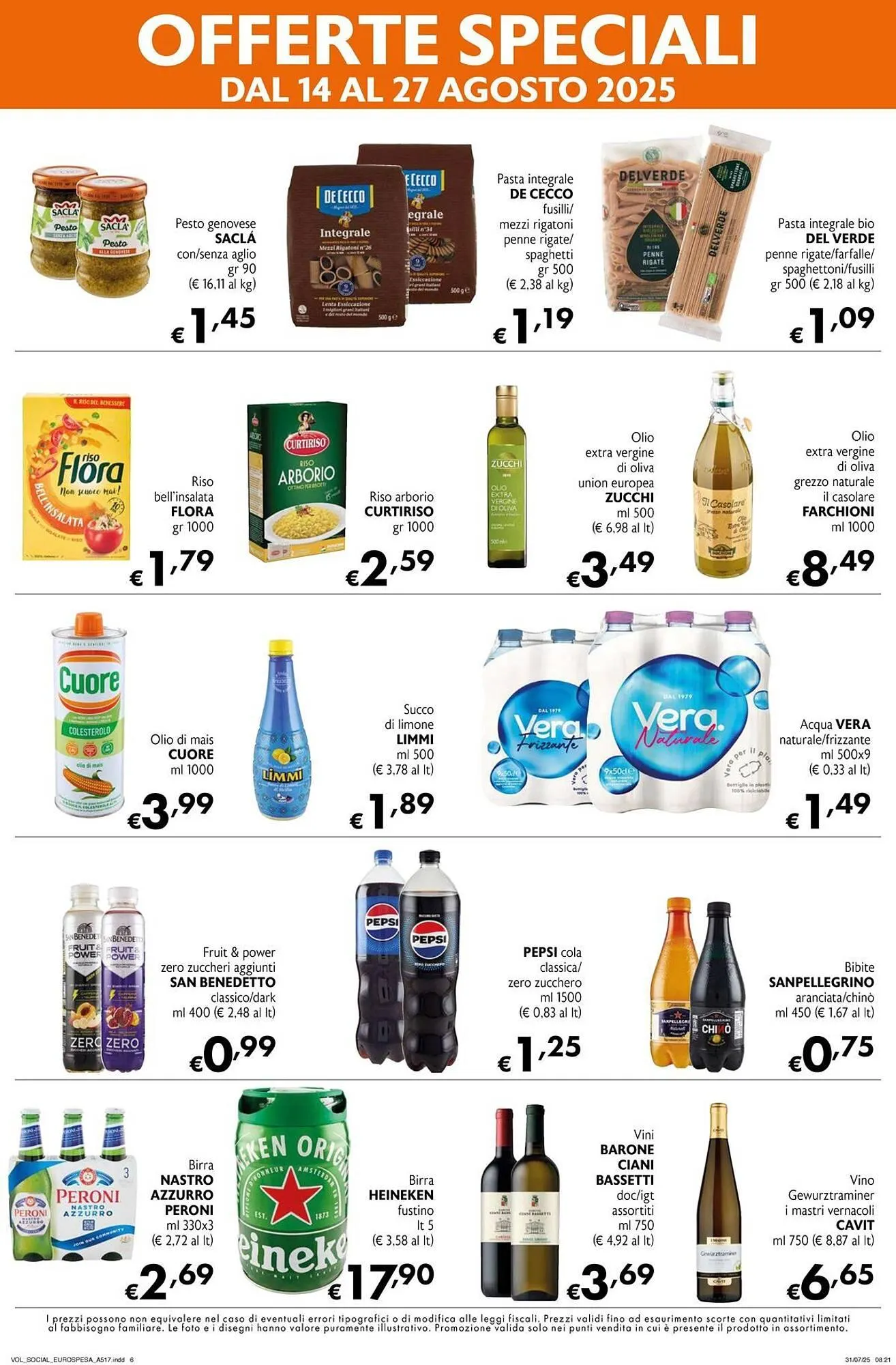 Volantino Eurospesa da 14 agosto a 27 agosto di 2025 - Pagina del volantino 6