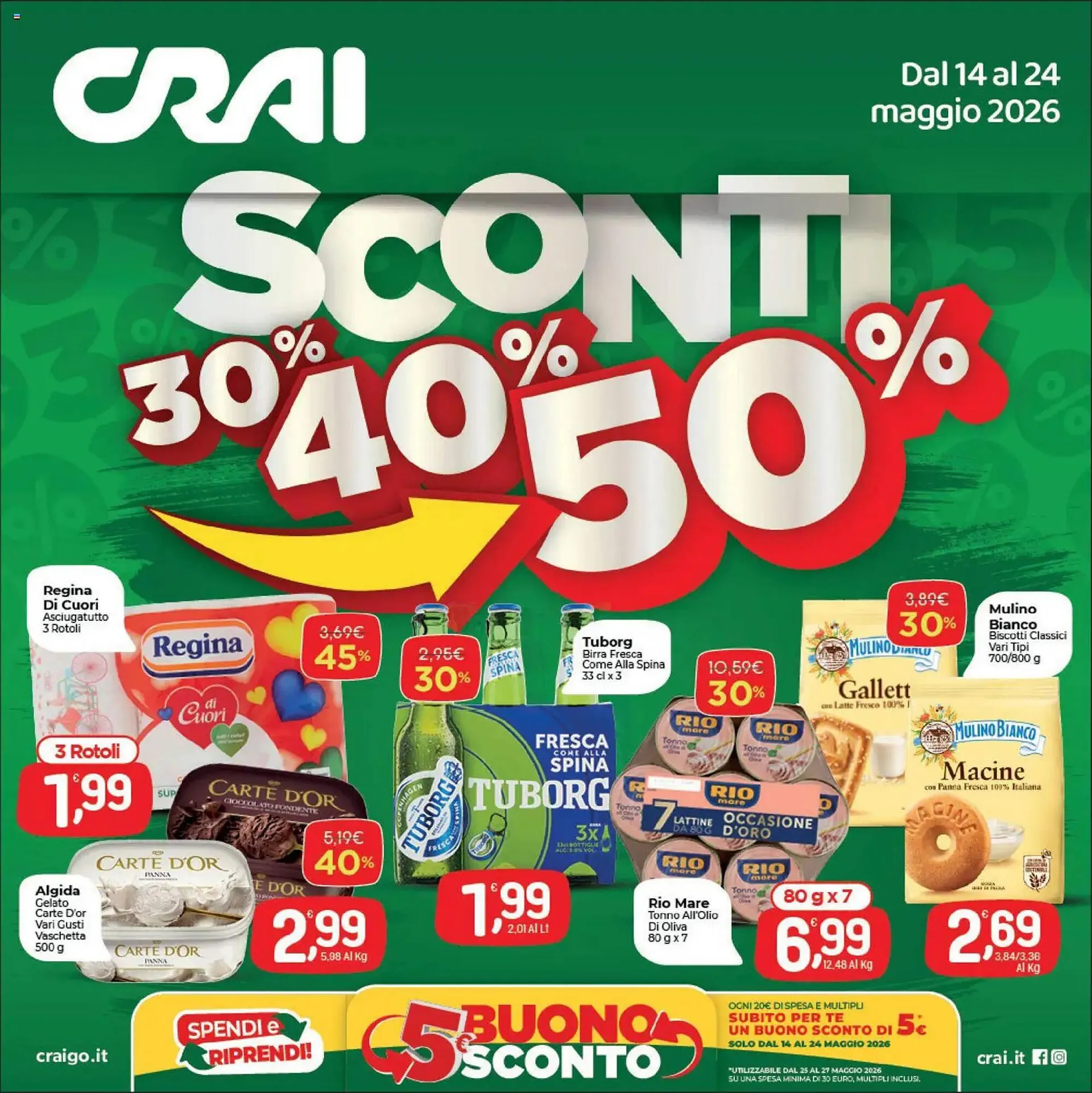 Volantino Crai da 14 maggio a 24 maggio di 2026 - Pagina del volantino 1