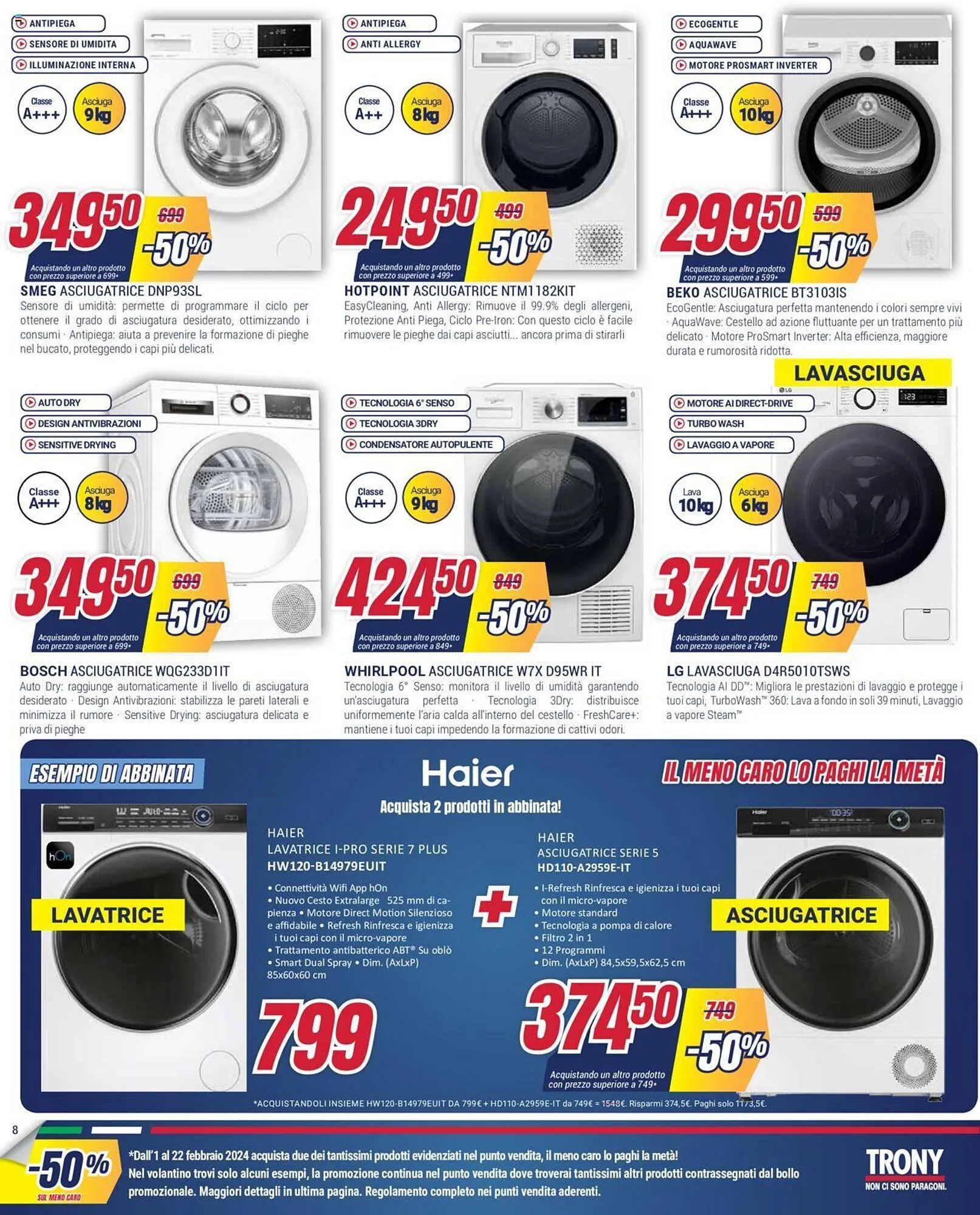 Volantino Trony da 1 febbraio a 22 febbraio di 2024 - Pagina del volantino 8