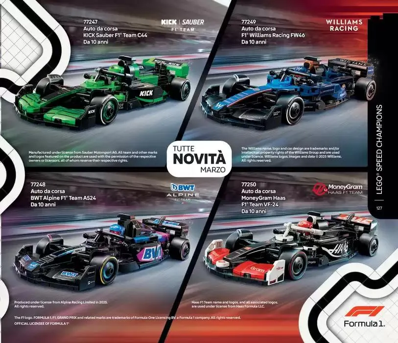 Formula 1 da 17 febbraio a 30 giugno di 2025 - Pagina del volantino 129