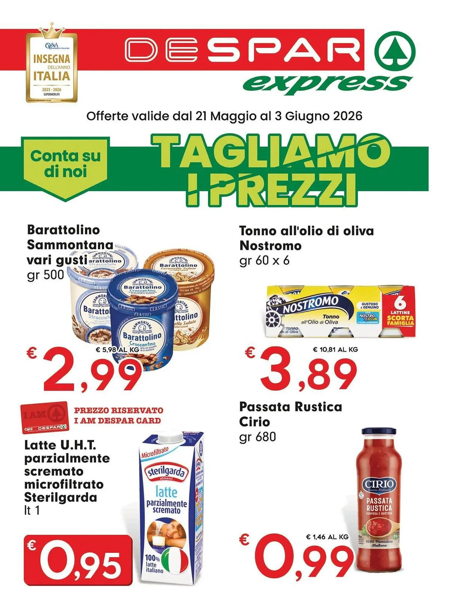 Volantino DeSpar Express da 21 maggio a 3 giugno di 2026 - Pagina del volantino 1