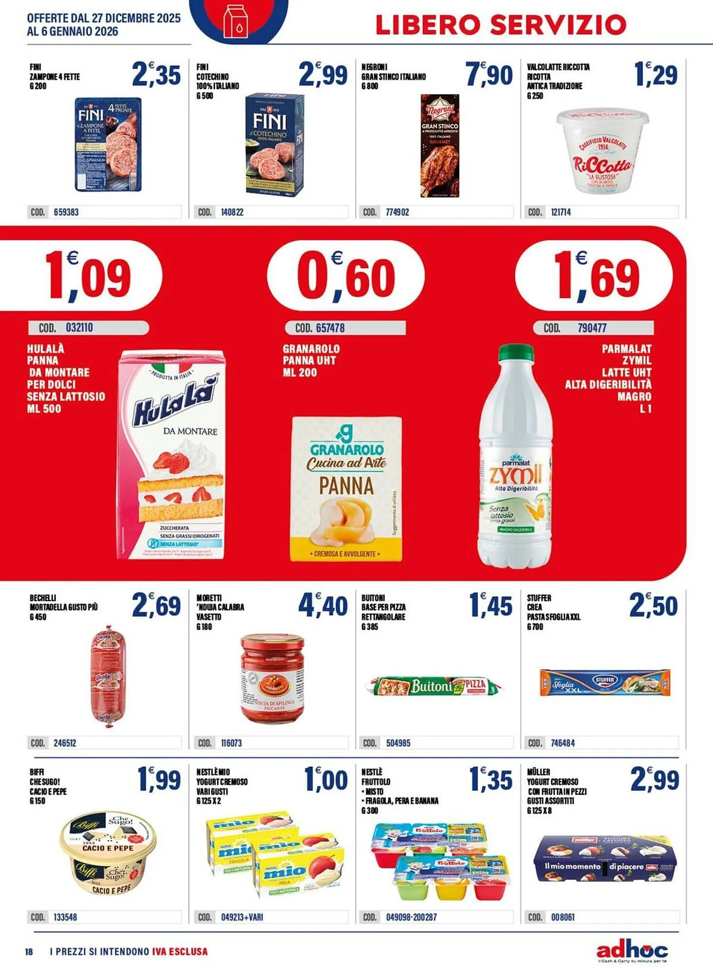 Volantino Adhoc da 29 dicembre a 6 gennaio di 2026 - Pagina del volantino 18