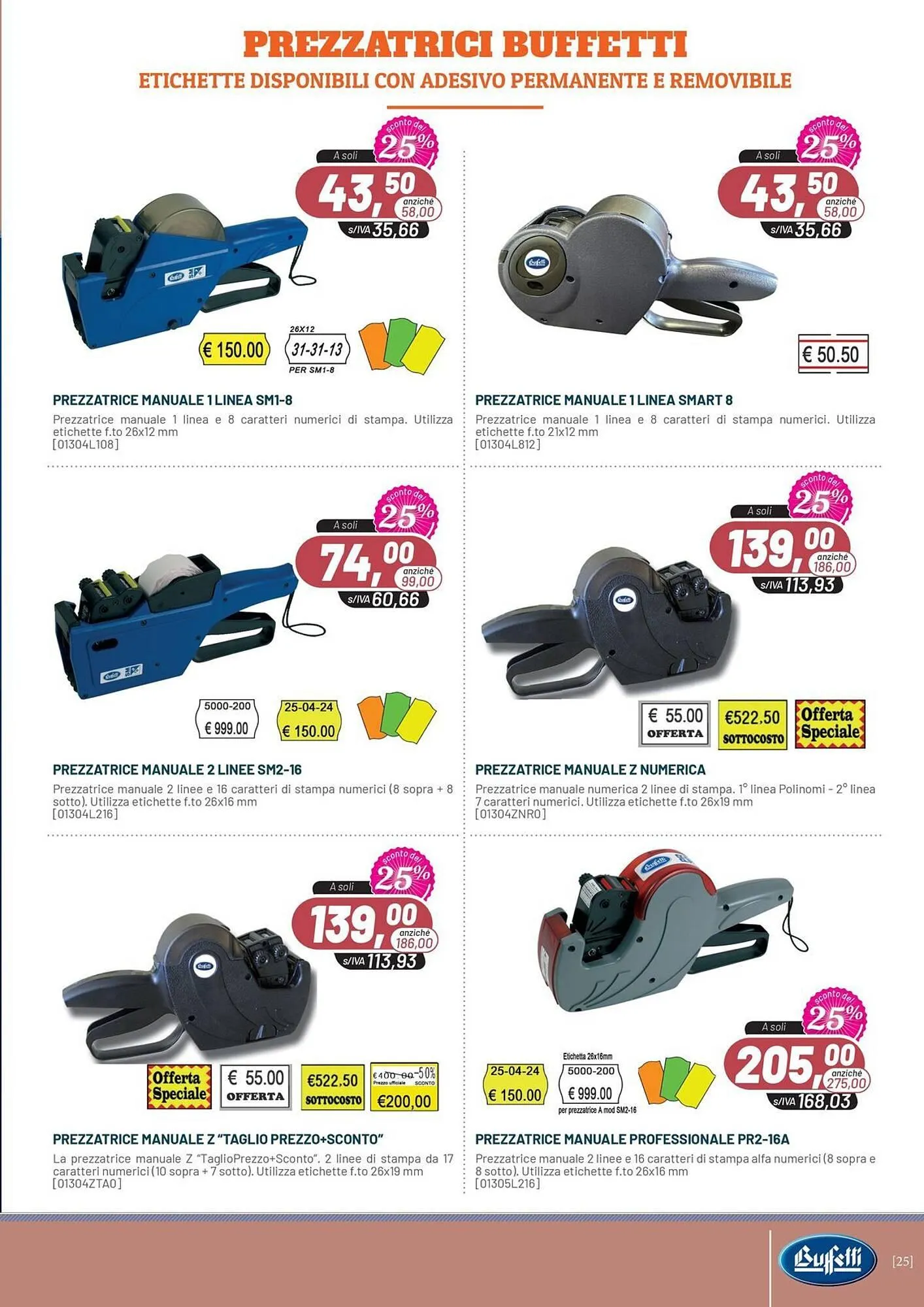 Volantino Buffetti da 7 gennaio a 28 febbraio di 2026 - Pagina del volantino 25
