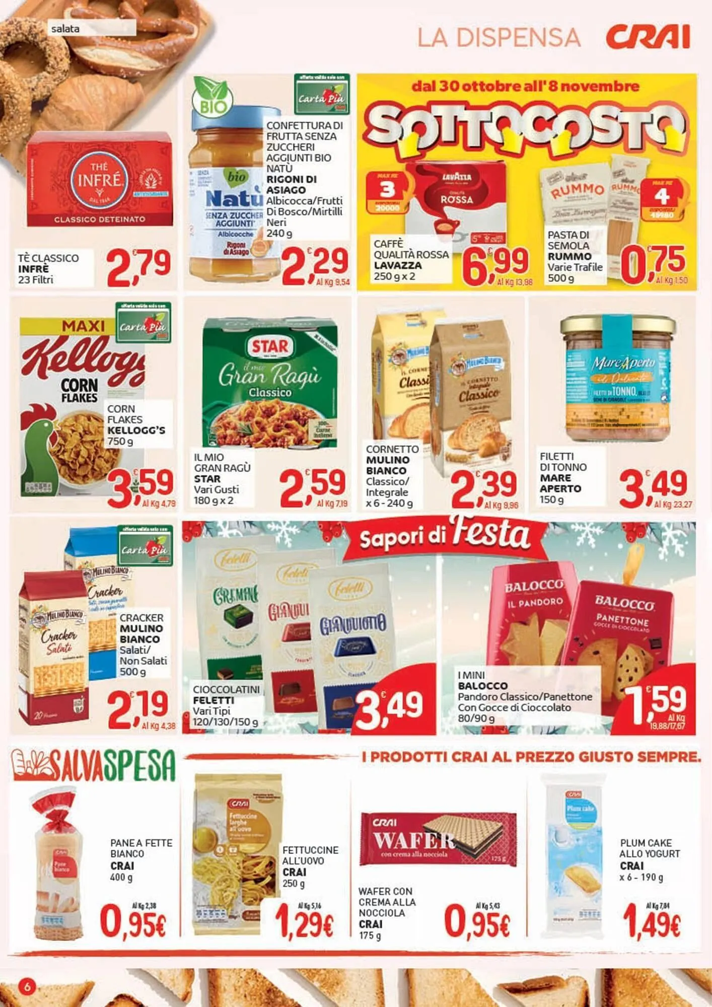 Volantino Crai da 30 ottobre a 8 novembre di 2025 - Pagina del volantino 6