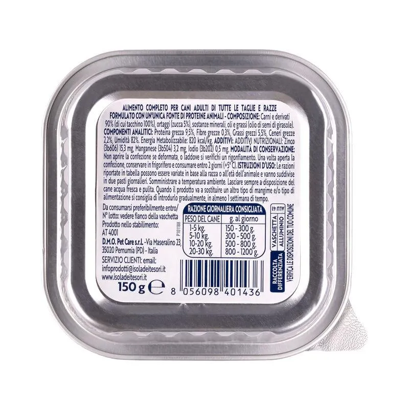 Monopro Dog Adult All breeds Patè Tacchino 150 gr