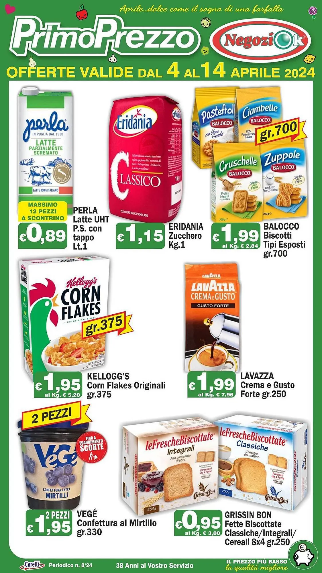 Volantino Primo Prezzo da 4 aprile a 14 aprile di 2024 - Pagina del volantino 1