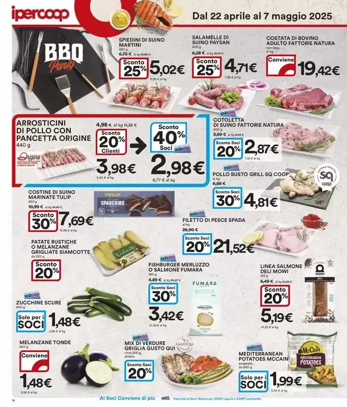 Tutto a 1€, 2€, 3€, 5€ da 22 aprile a 7 maggio di 2025 - Pagina del volantino 16