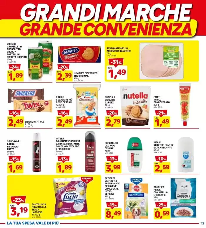 Sotto costo da 27 marzo a 5 aprile di 2025 - Pagina del volantino 13