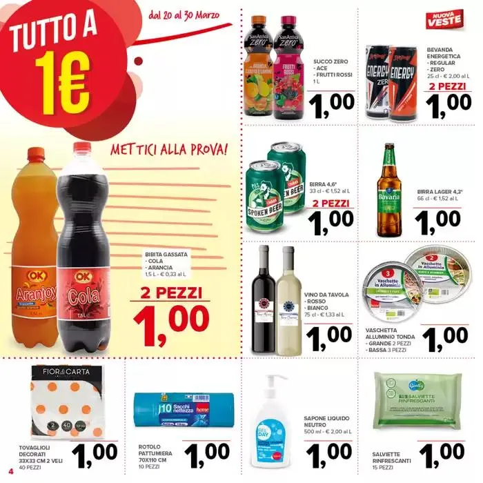 Tutto a 1 euro da 20 marzo a 30 marzo di 2025 - Pagina del volantino 4