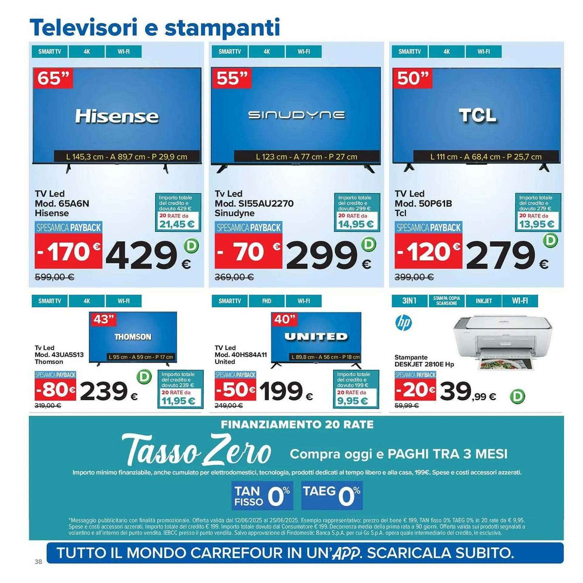 Volantino Carrefour Iper da 12 giugno a 25 giugno di 2025 - Pagina del volantino 38