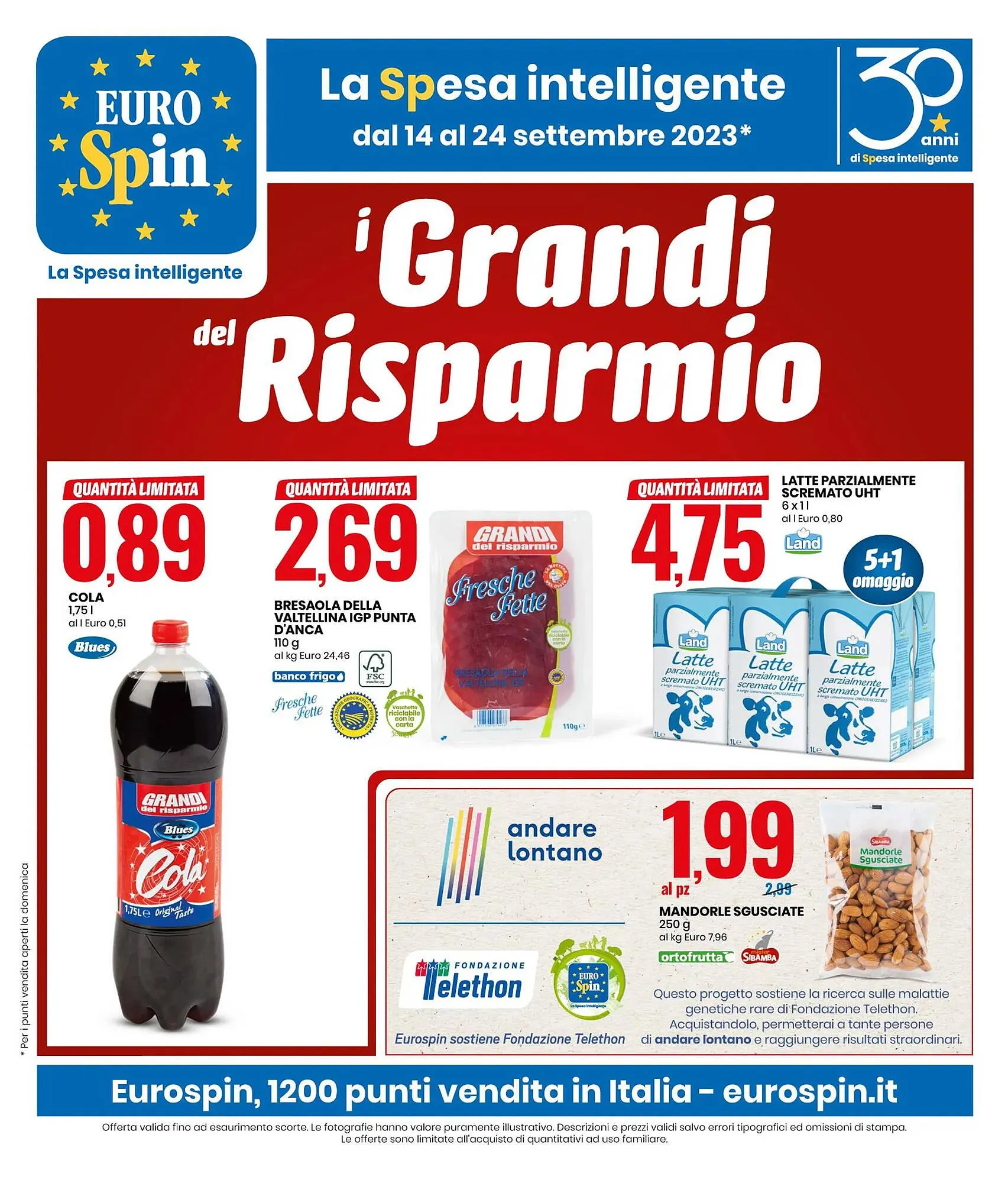 Volantino Eurospin da 14 settembre a 24 settembre di 2023 - Pagina del volantino 1