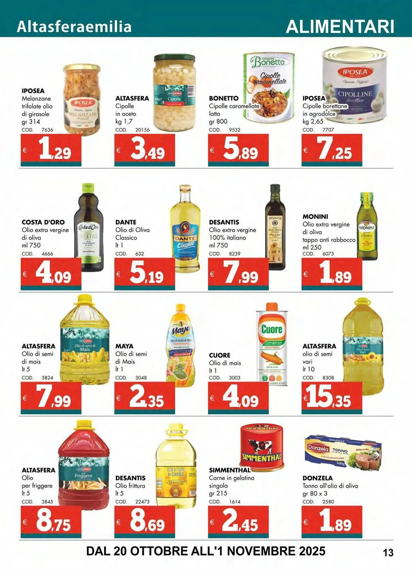 Volantino Altasfera da 20 ottobre a 1 novembre di 2025 - Pagina del volantino 13