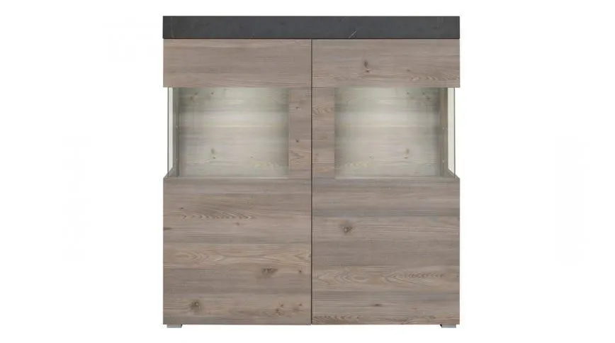 Laos madia 2 ante colore olmo ed effetto marmo