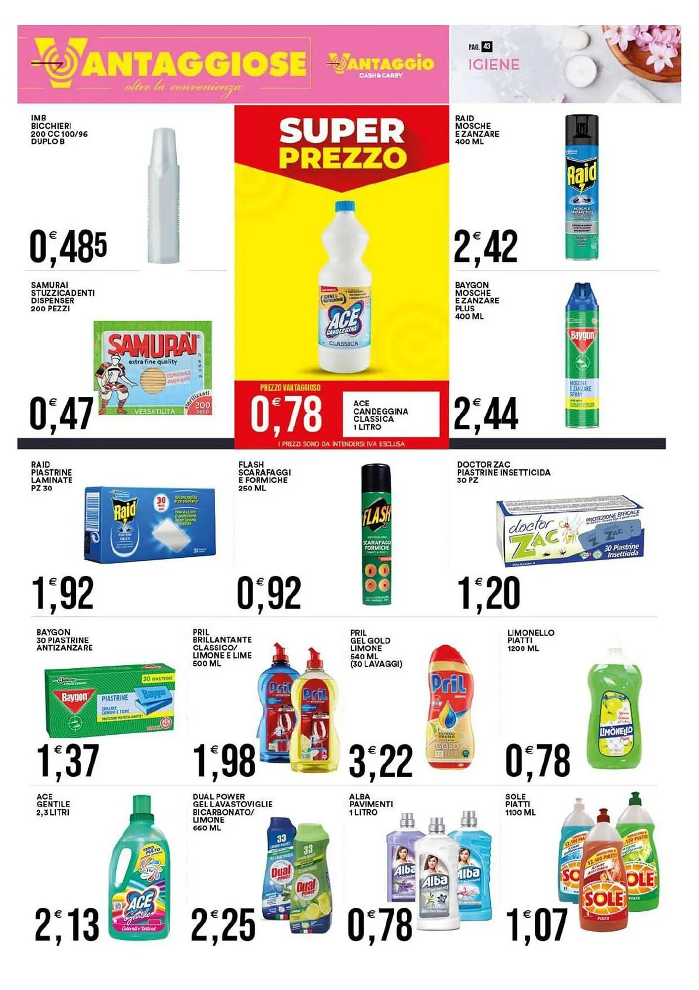 Volantino Vantaggio Cash&Carry da 19 maggio a 31 maggio di 2025 - Pagina del volantino 46