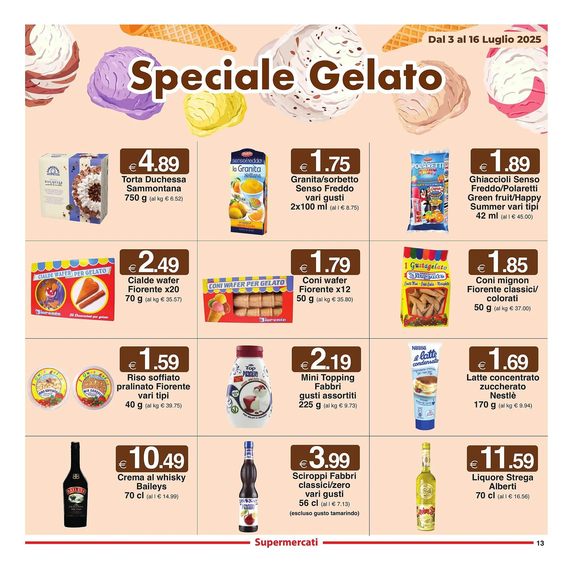 Volantino Sì con te da 3 luglio a 16 luglio di 2025 - Pagina del volantino 13