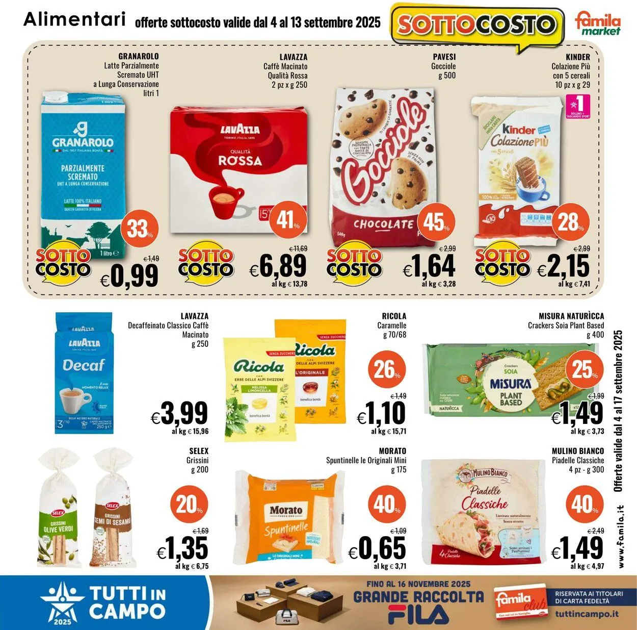 Famila Volantino attuale da 4 settembre a 17 settembre di 2025 - Pagina del volantino 5