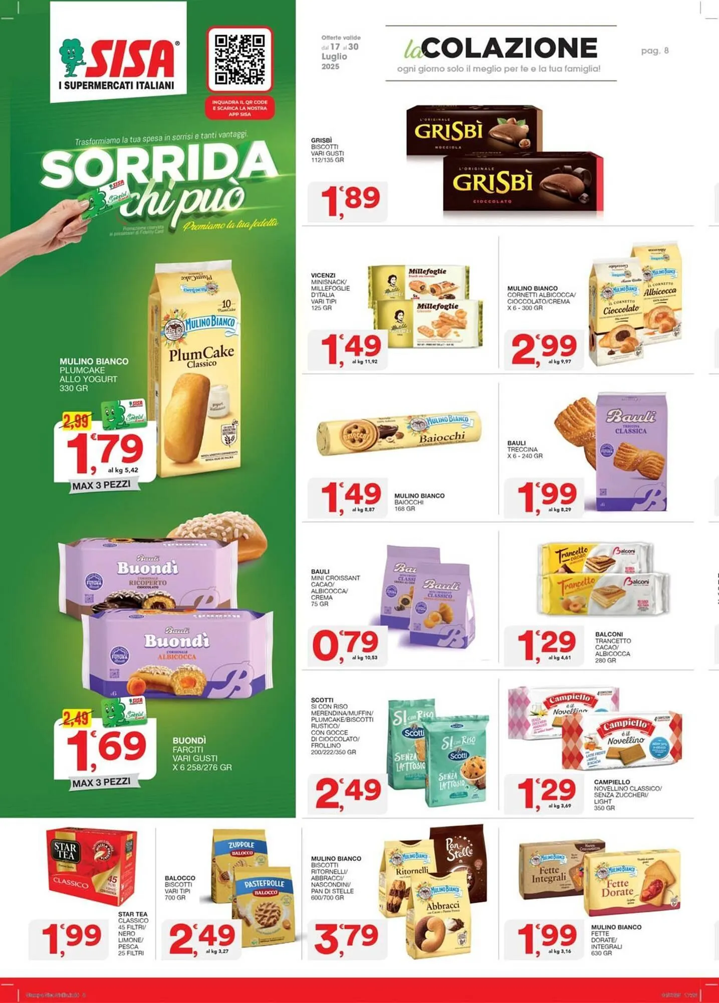 Volantino Sisa da 17 luglio a 30 luglio di 2025 - Pagina del volantino 8