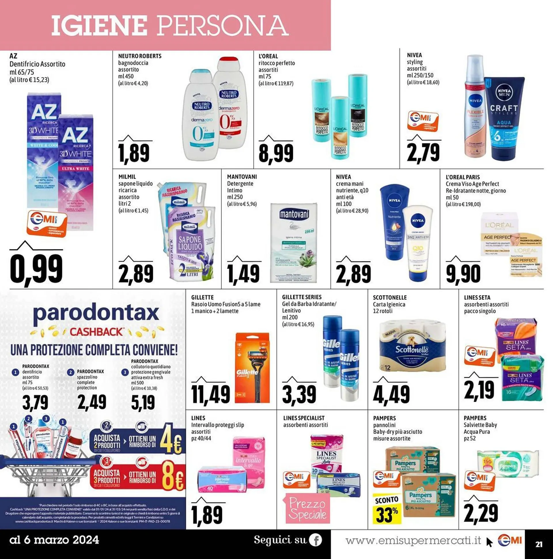 Volantino Emi Supermercati da 22 febbraio a 6 marzo di 2024 - Pagina del volantino 21