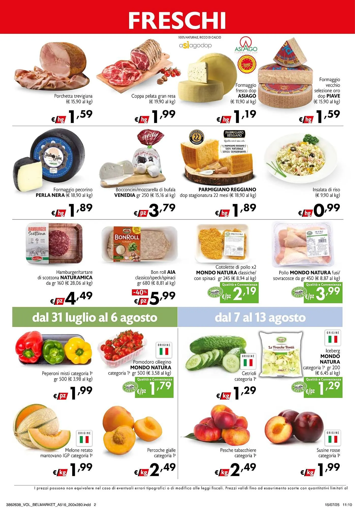 Volantino Belmarket da 31 luglio a 13 agosto di 2025 - Pagina del volantino 2