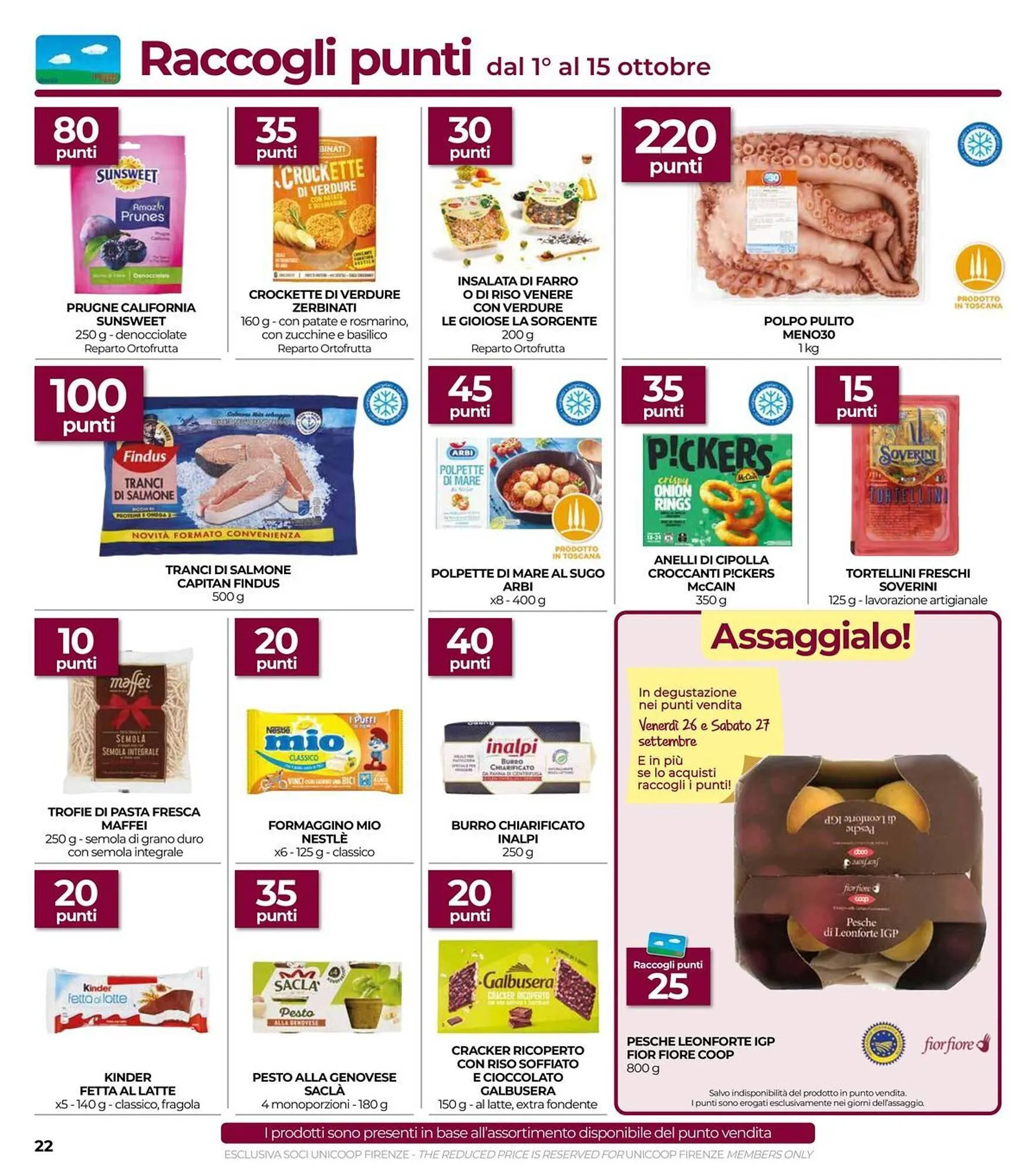 Volantino Unicoop da 25 settembre a 8 ottobre di 2025 - Pagina del volantino 22
