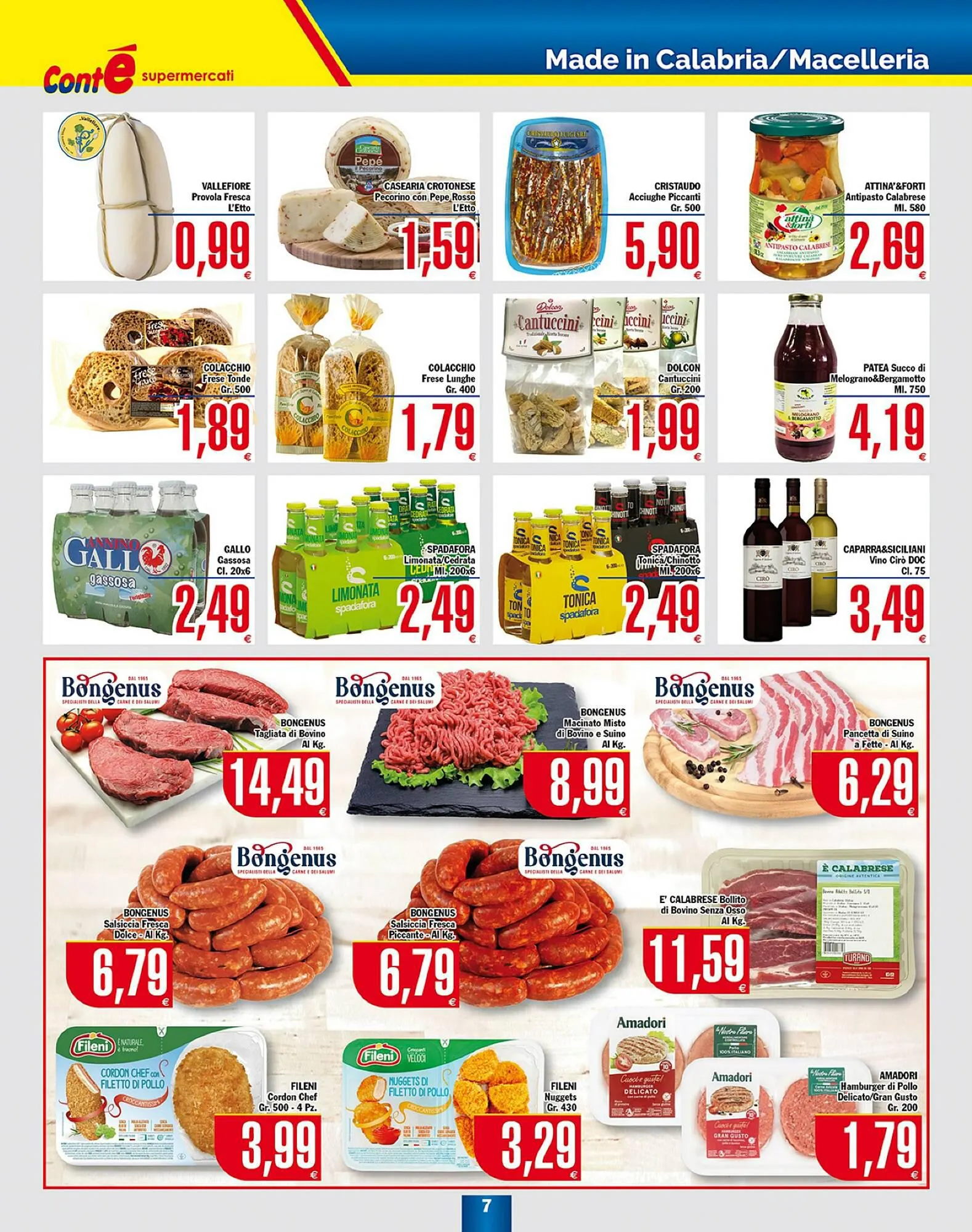 Volantino Conte Supermercati da 8 gennaio a 17 gennaio di 2024 - Pagina del volantino 7