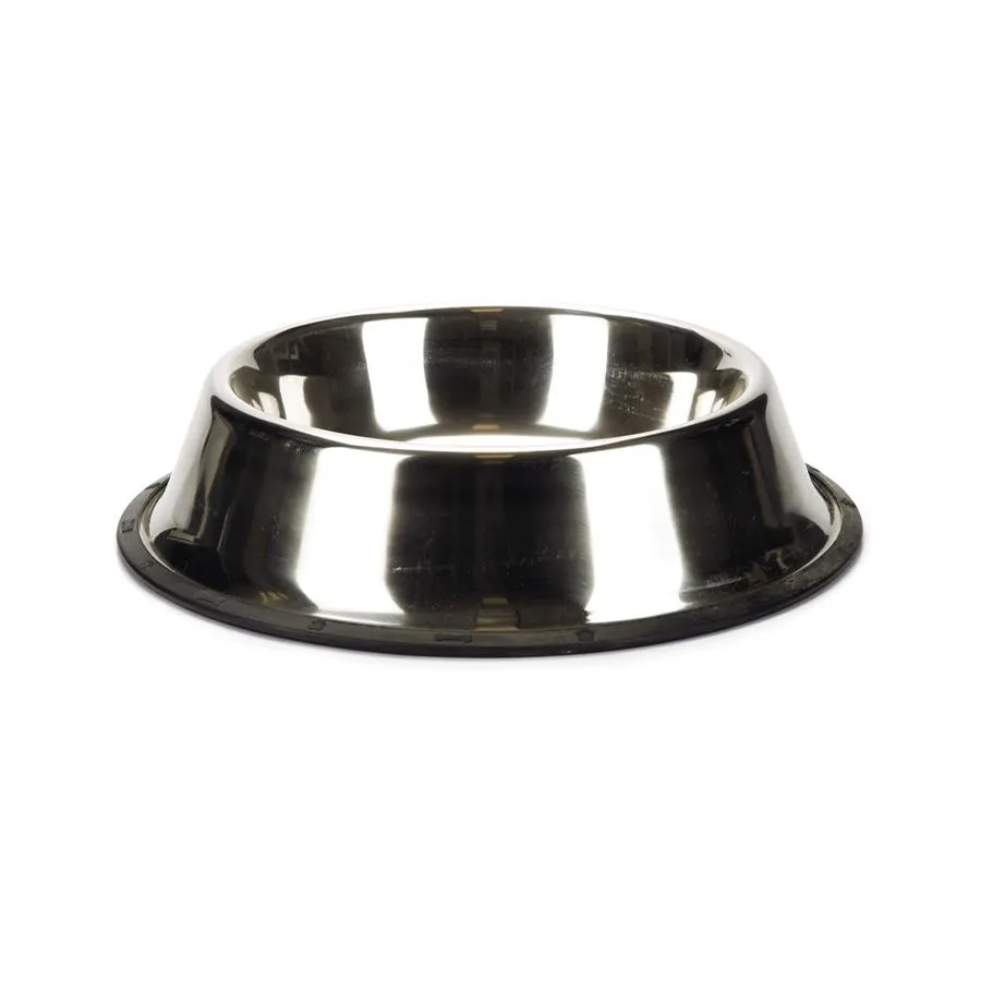 Ciotola cane acciaio base larga antiscivolo
