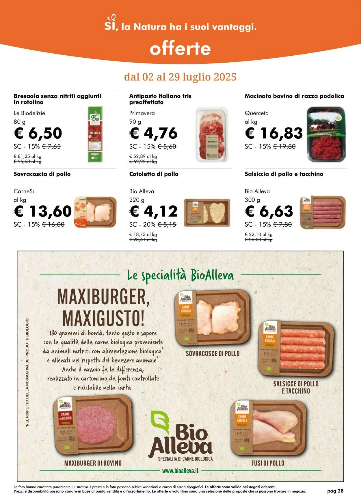 Natura Sì Volantino attuale da 31 luglio a 14 agosto di 2025 - Pagina del volantino 28