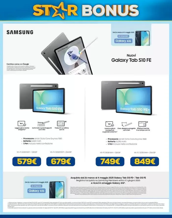 Star bonus -200€ da 3 aprile a 16 aprile di 2025 - Pagina del volantino 6