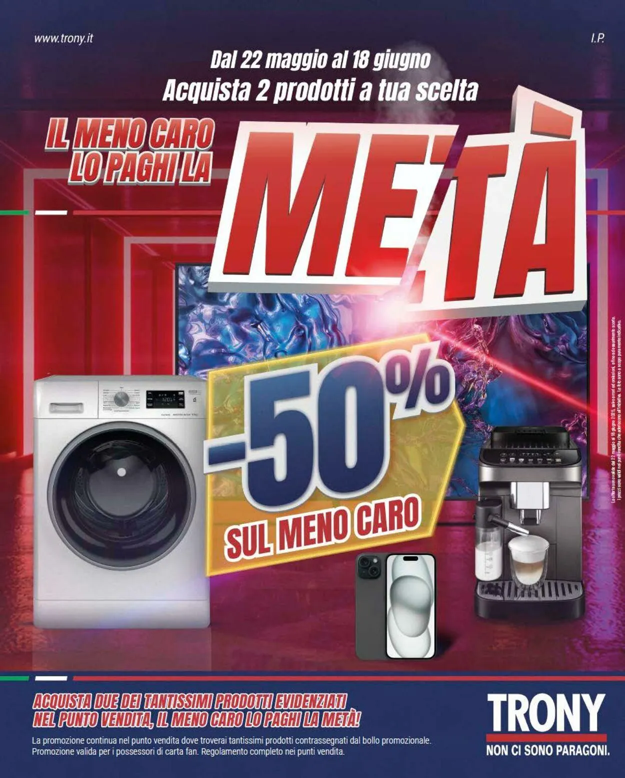 Trony - Palermo Volantino attuale da 22 maggio a 18 giugno di 2025 - Pagina del volantino 1