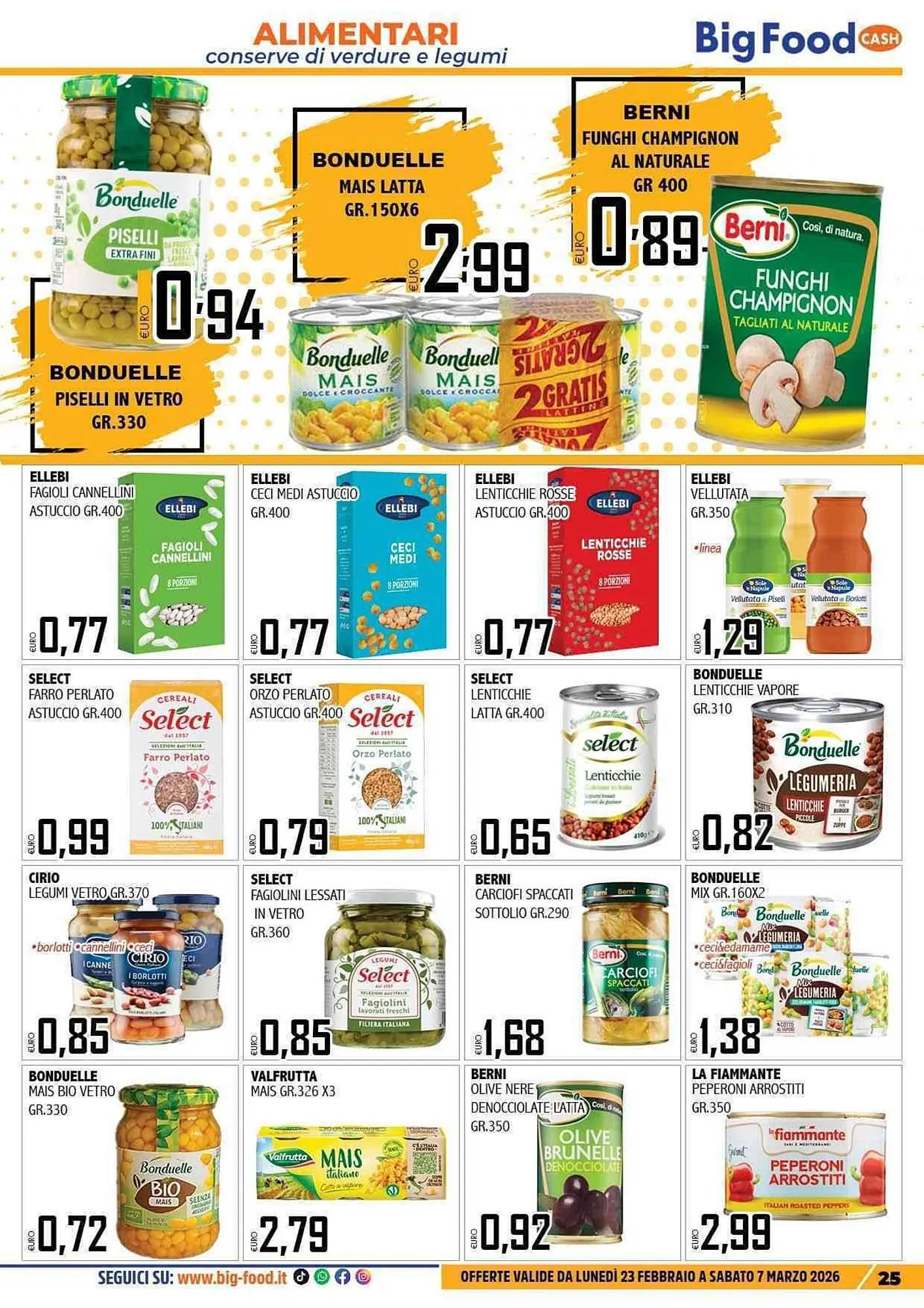 Volantino Big Food da 23 febbraio a 7 marzo di 2026 - Pagina del volantino 25
