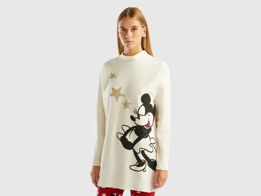 Maglia lunga Minnie in pile