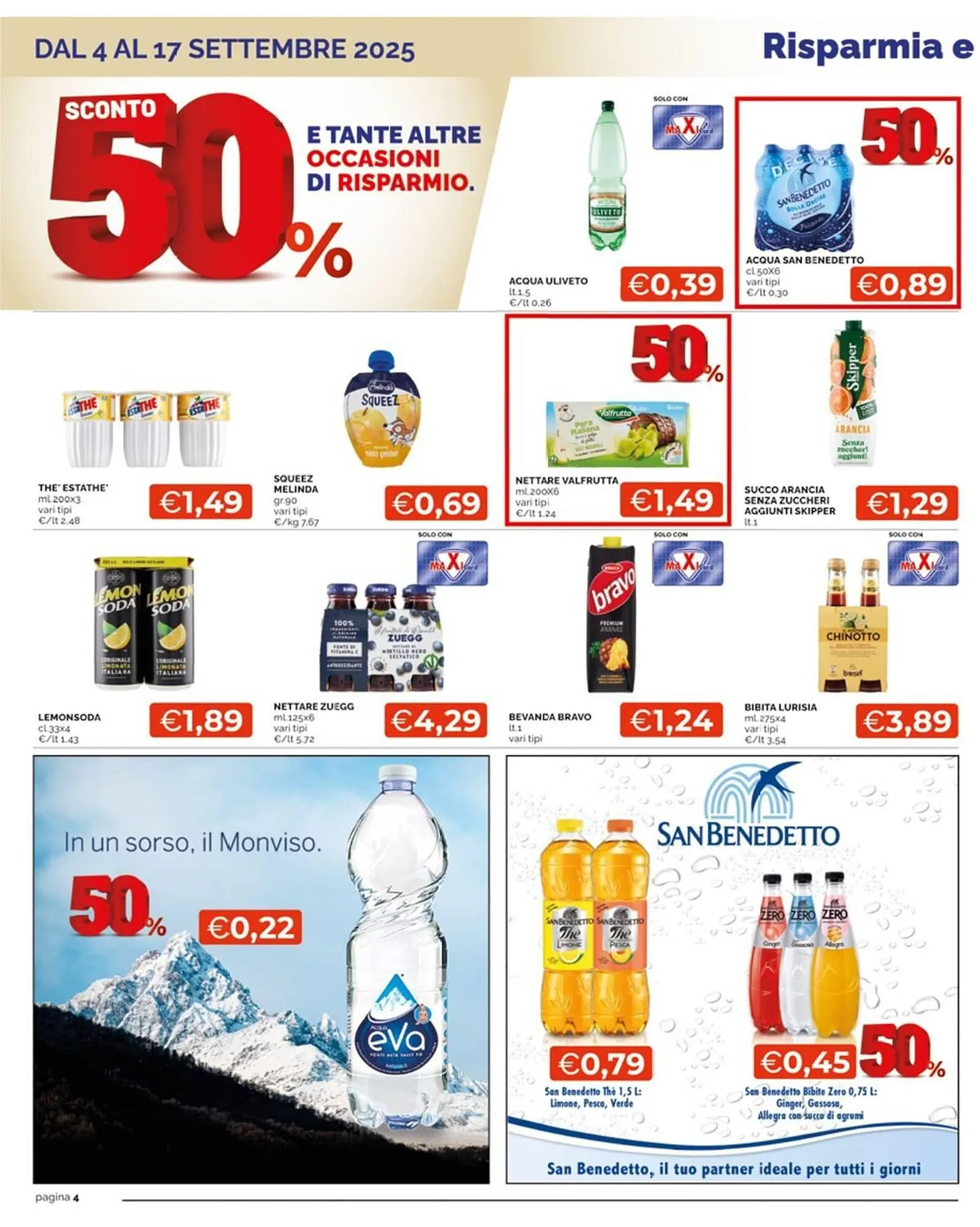 Volantino Maxisconto da 4 settembre a 17 settembre di 2025 - Pagina del volantino 4