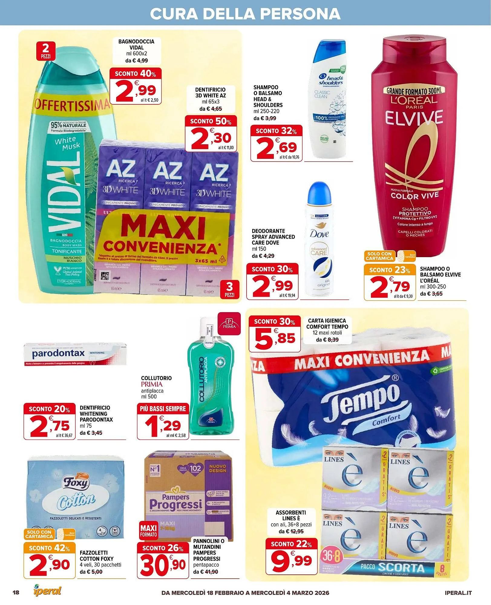 Volantino Iperal da 18 febbraio a 4 marzo di 2026 - Pagina del volantino 18