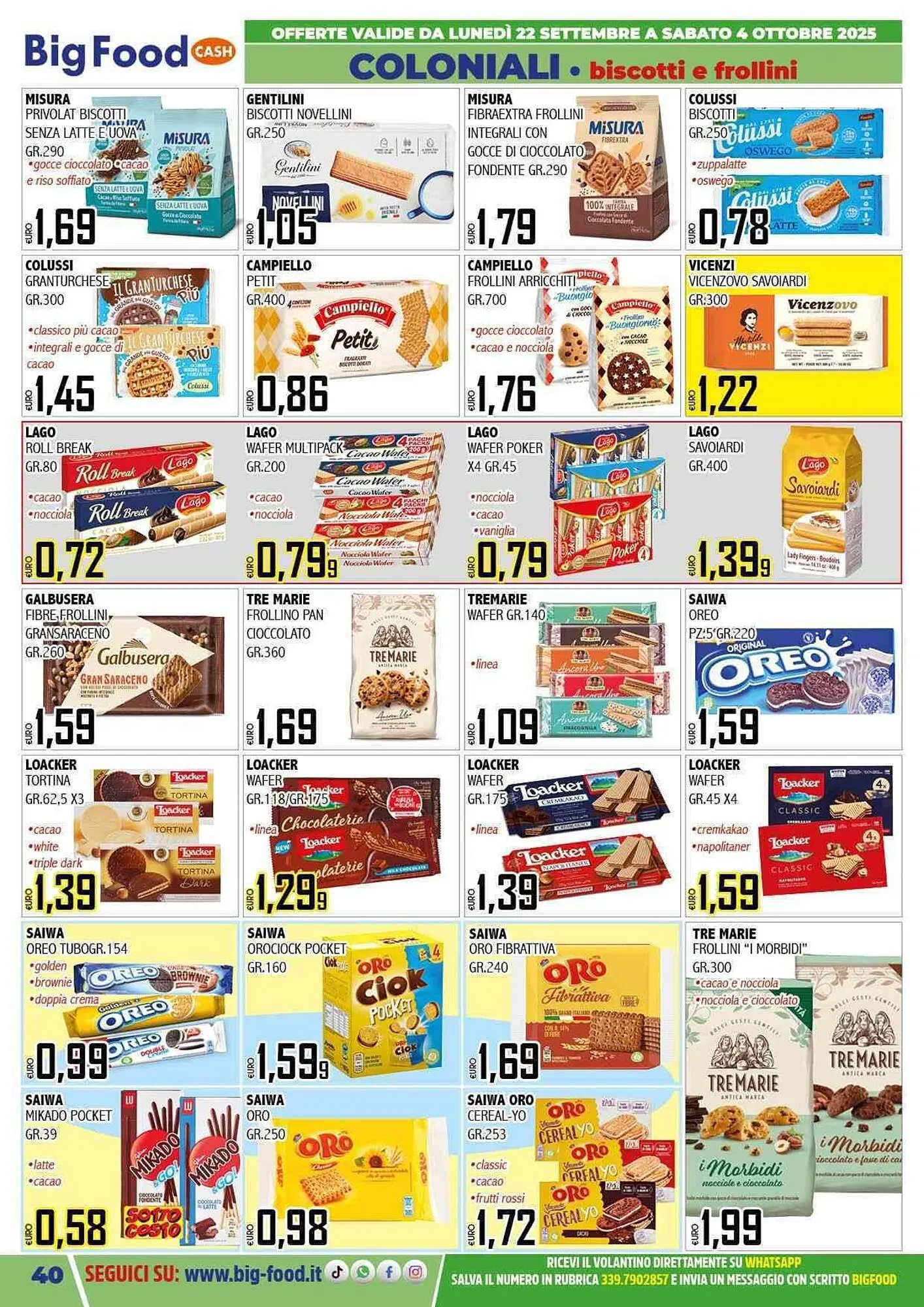 Volantino Big Food da 22 settembre a 4 ottobre di 2025 - Pagina del volantino 40