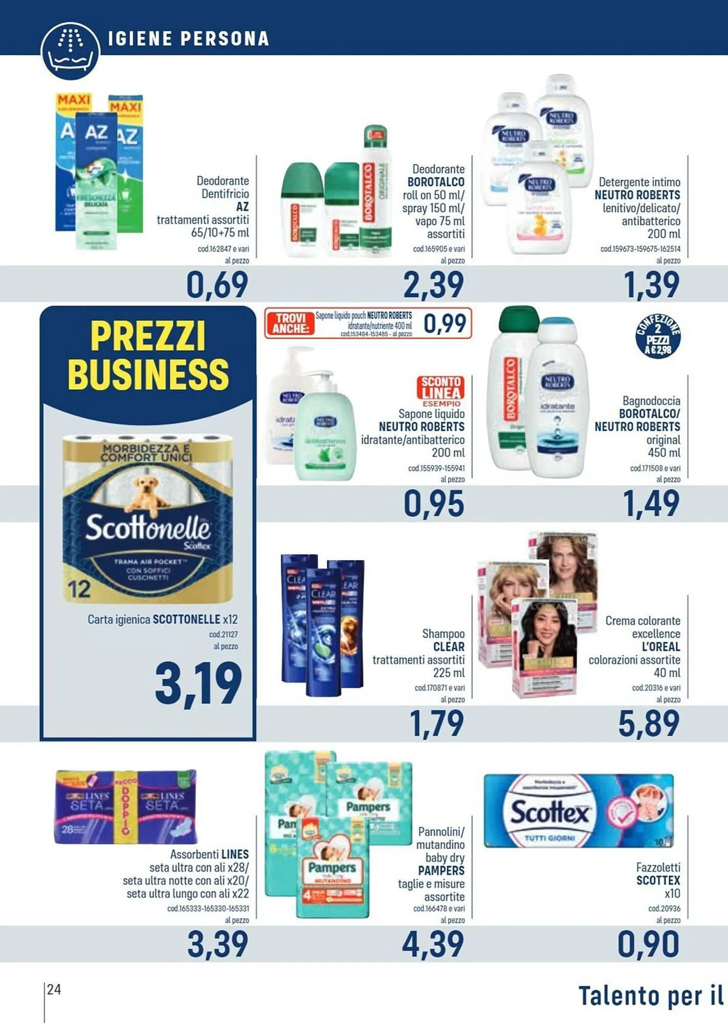 Volantino Talento Professional Store da 25 marzo a 7 aprile di 2024 - Pagina del volantino 24
