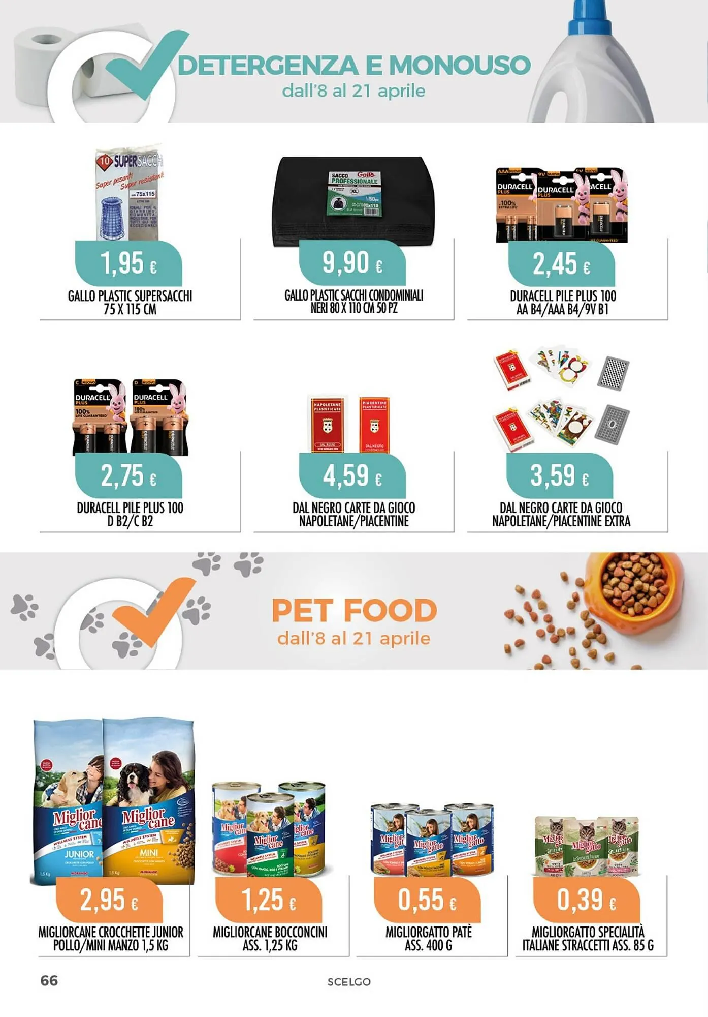 Volantino Scelgo da 8 aprile a 21 aprile di 2024 - Pagina del volantino 66
