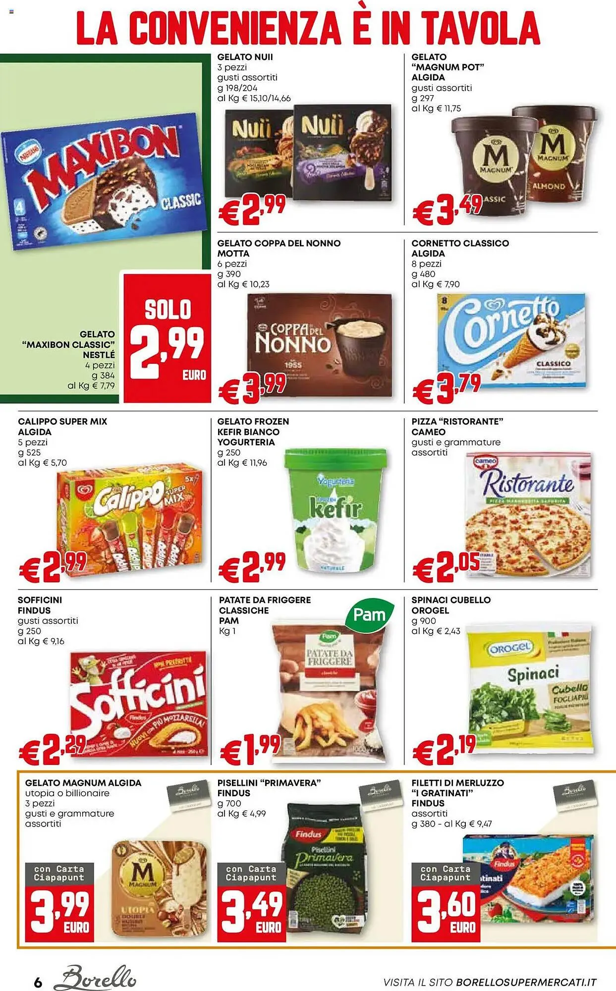 Volantino Borello Supermercati da 10 luglio a 23 luglio di 2025 - Pagina del volantino 6